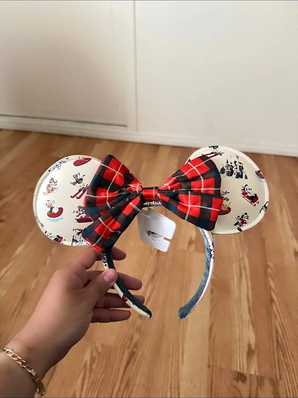 Disney Parks Christmas Ski Lodge Holiday Characters Ear Headband